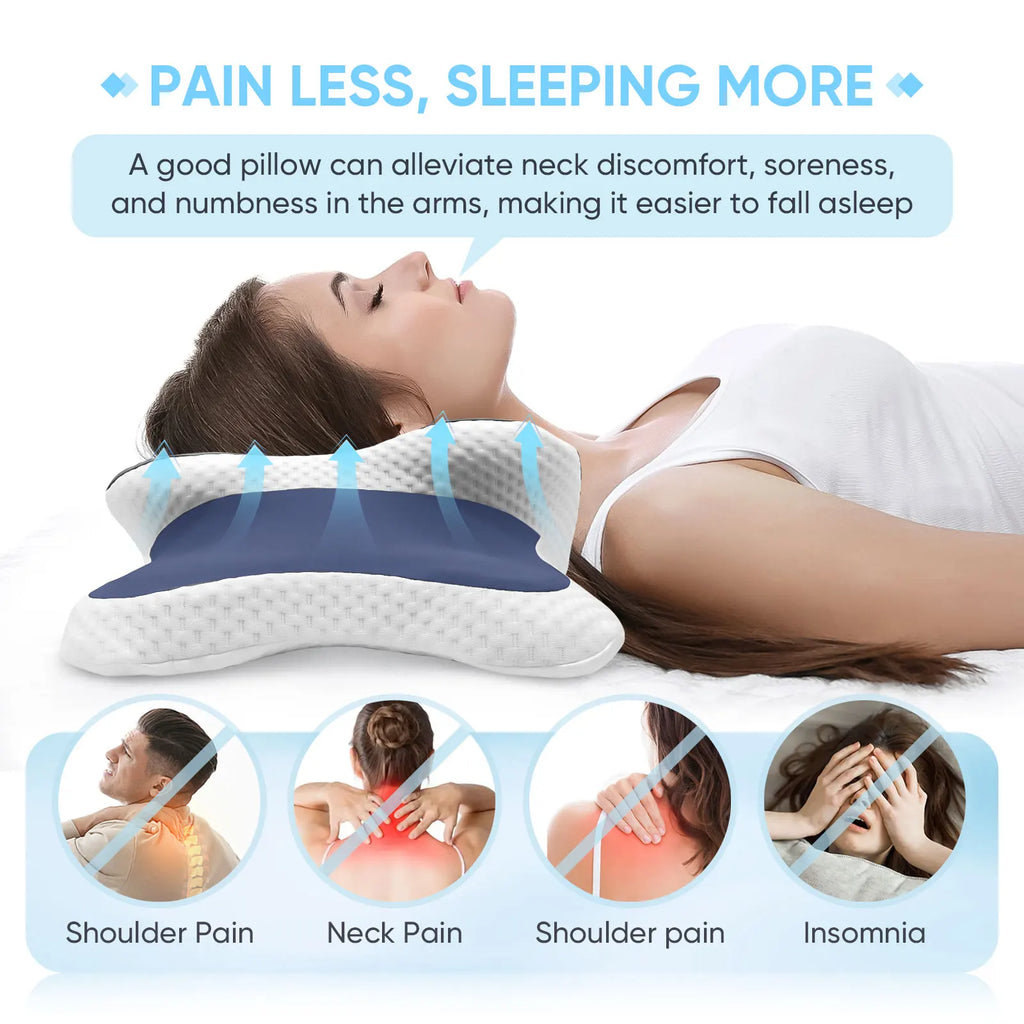 RestEase ErgoCurve™ – Memory Foam Cervical Pillow