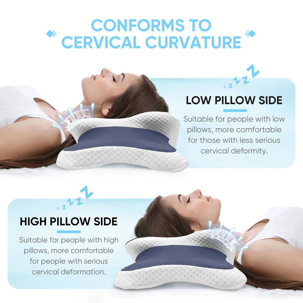 RestEase ErgoCurve™ – Memory Foam Cervical Pillow